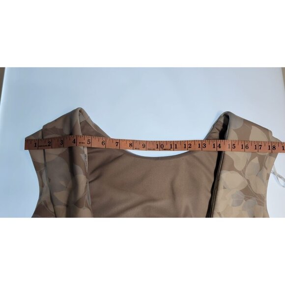 CALVIN KLEIN BEIGE FLORAL DRESS SIZE 14 - Picture 11 of 16